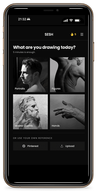 SESH app: Pick a subject